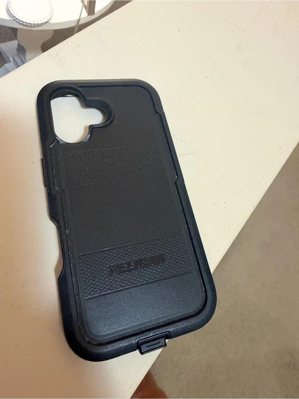 iPhone 17 Black Rugged Phone Case - pelican  Protective Cover